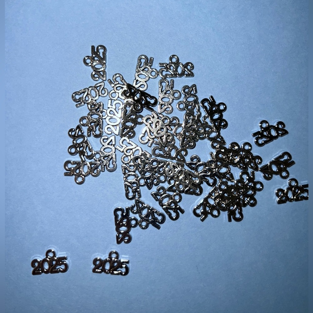 2025 charms 5mm silvertone